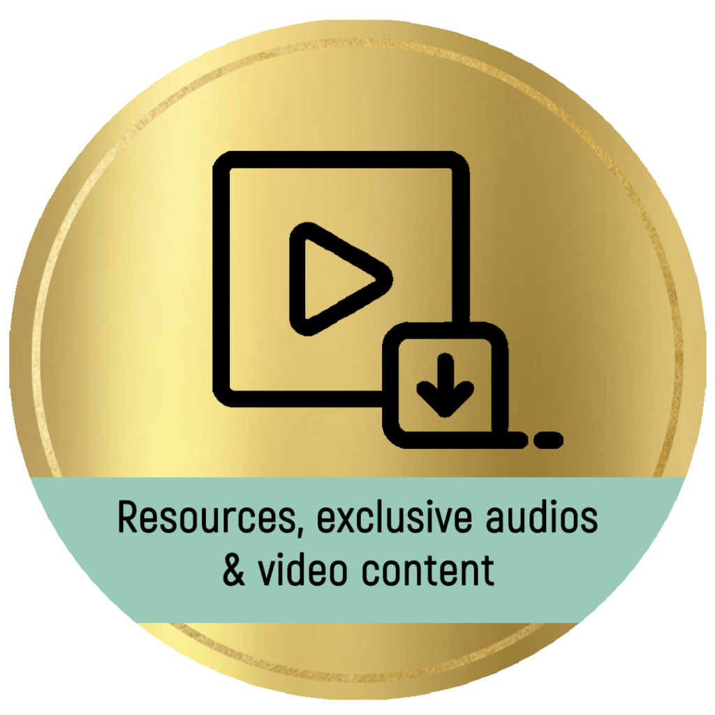 Resources, exclusive audios & video content