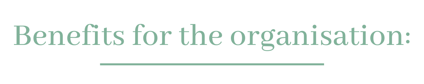 organization benefits